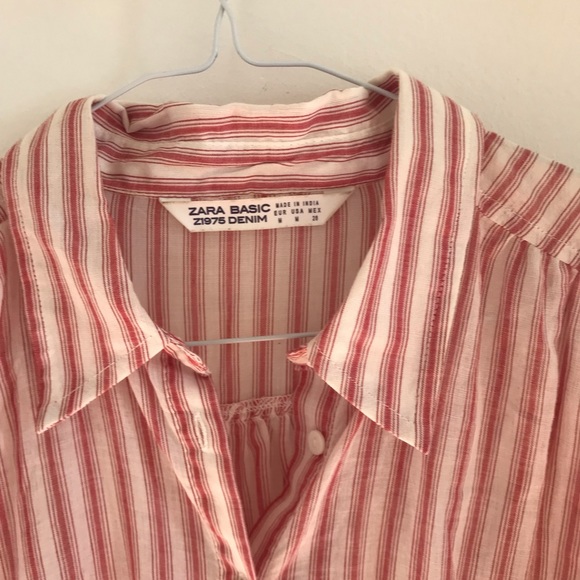 Zara striped shirt dress M - Picture 4 of 6